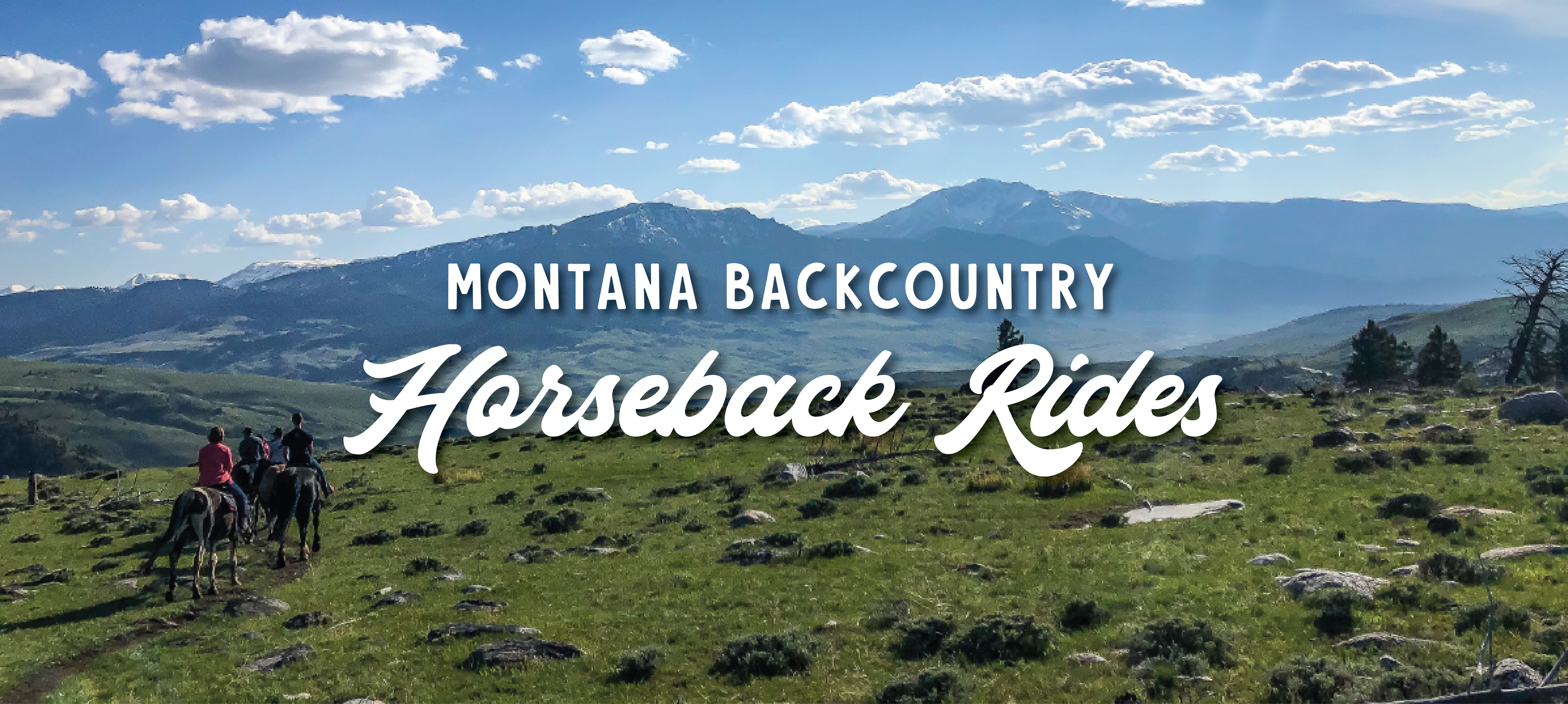 Horseback Riding in Montana | Yellowstone Raft Company in Gardiner, MT image of horseback riding in Yellowstone