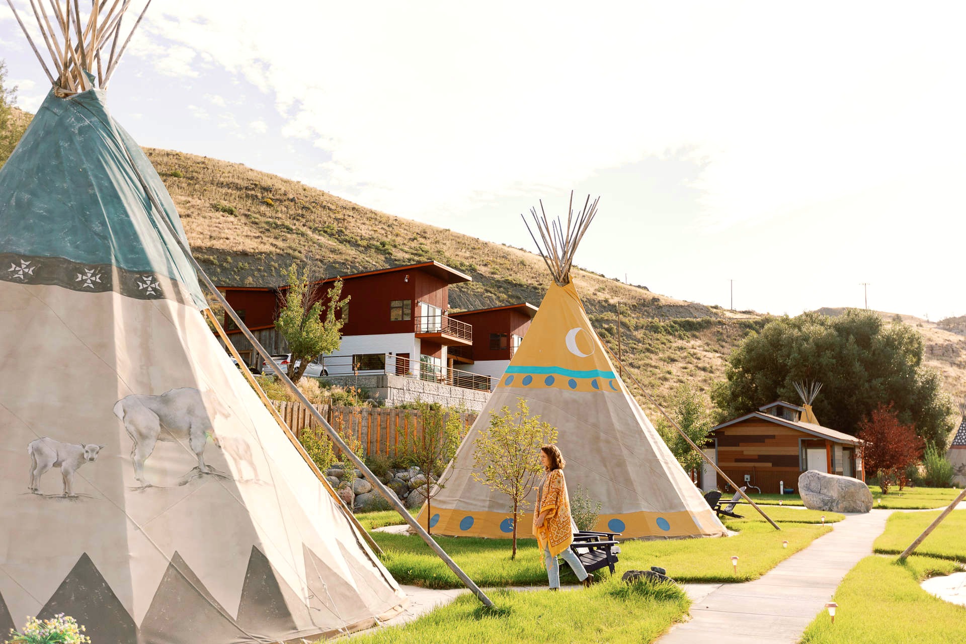 image of glamping tipi in montana