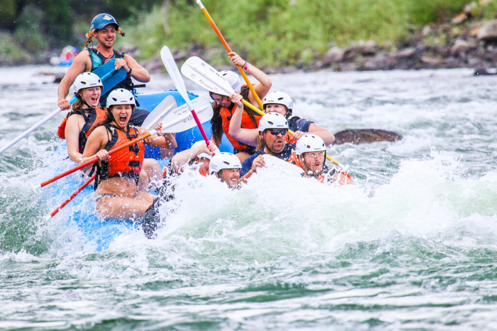 image of whitewater rafting