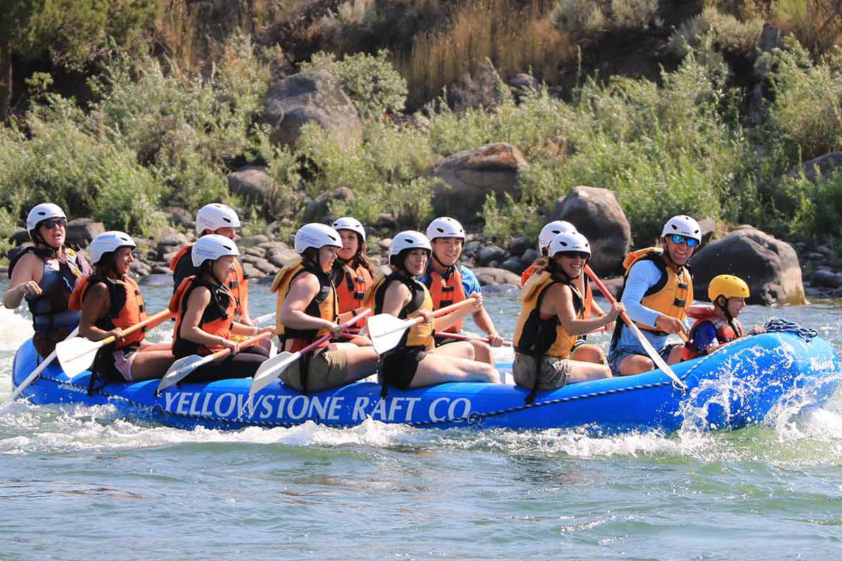 image of yellowstone river adventure